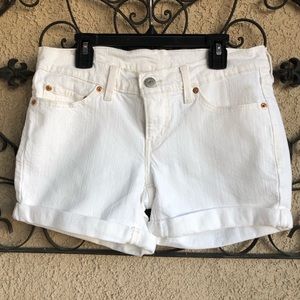 White, Jean, Denim Levi’s Shorts